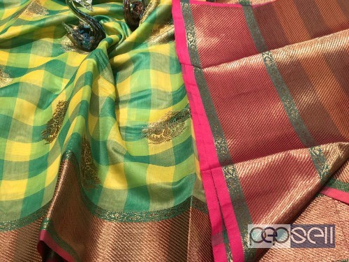 MTB brand maheshwari checks silk sarees- rs2000 each resellers welcome interested buyers can contact us 5 