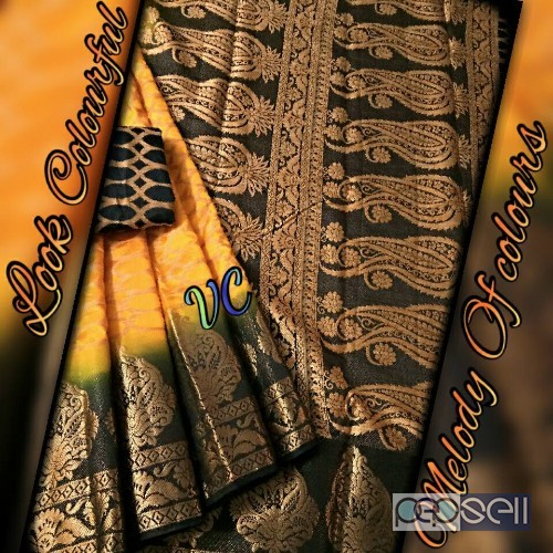 VC brand jute kicha silk sarees non catalog at wholesale moq- 10pcs price- rs800 each 4 
