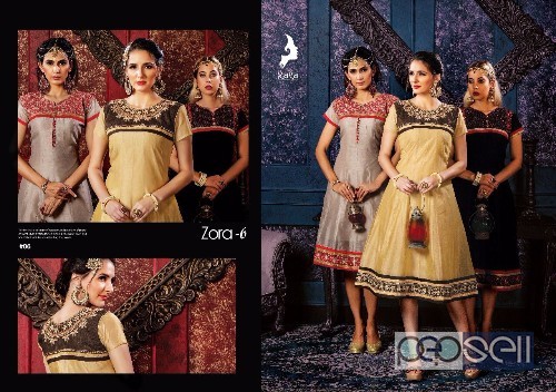 silk anarkali kurtis from kaya zora vol6 at wholesale available moq- 10pcs no singles size- m to 3xl 3 