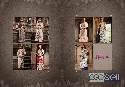 cambric printed kurtis from psyna vol1 at wholesale available moq- 7pcs no singles size- m to 3xl 4 