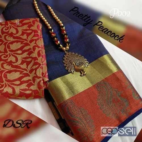 dsr brand pretty peacock tussar silk sarees combo at wholesale available 0 