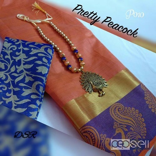 dsr brand pretty peacock tussar silk sarees combo at wholesale available 3 