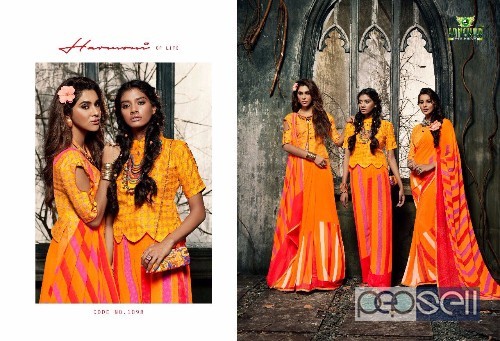 georgette fancy printed sarees from sanskar signature vol5 at wholesale 1 