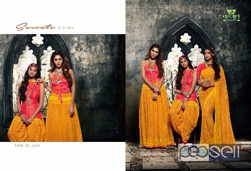 georgette fancy printed sarees from sanskar signature vol5 at wholesale 2 