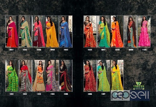 georgette fancy printed sarees from sanskar signature vol5 at wholesale 3 