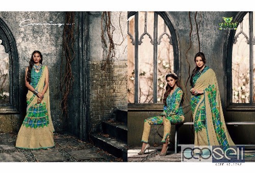georgette fancy printed sarees from sanskar signature vol5 at wholesale 4 