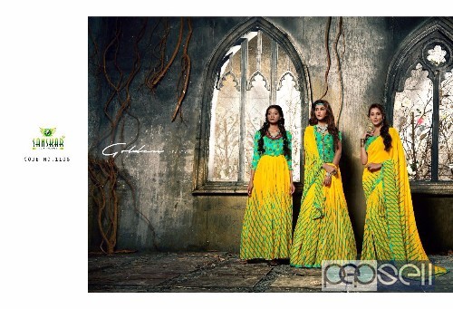 georgette fancy printed sarees from sanskar signature vol5 at wholesale 5 
