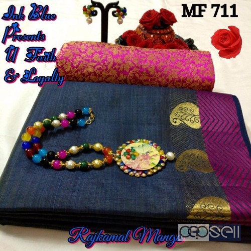 MF711 rajkamal mango tussar silk sarees combo at wholesale moq- 12pcs no singles or retail price- rs750 each 4 