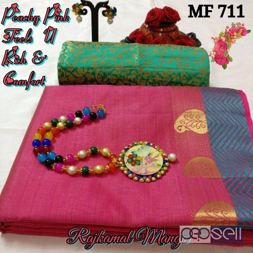 MF711 rajkamal mango tussar silk sarees combo at wholesale moq- 12pcs no singles or retail price- rs750 each 5 