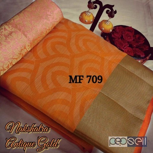 MF709 brand tussar jute silk mix sarees combo at wholesale price- rs750 each moq- 10pcs no singles 0 