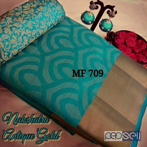 MF709 brand tussar jute silk mix sarees combo at wholesale price- rs750 each moq- 10pcs no singles 5 