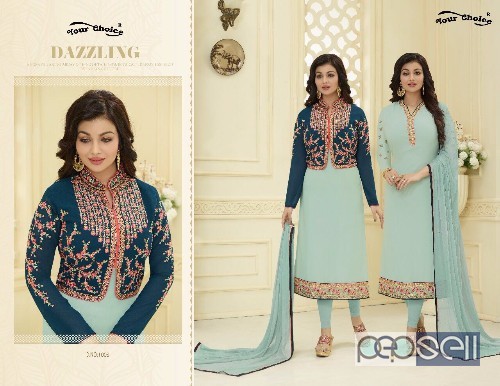georgette semistitched suits from your choice aysha vol1 at wholesale 1 