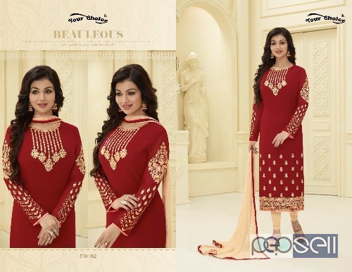 georgette semistitched suits from your choice aysha vol1 at wholesale 2 