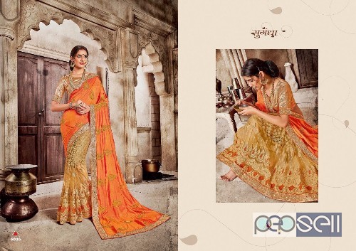 designer heavy work sarees from saroj garima at wholesale available 4 
