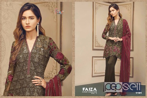 georgette plazo pakistani concept suits from shree fabs faiza vol2 at wholesale moq- 5pcs no singles interested buyers can contact us 2 