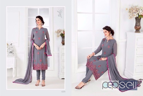 georgette embroidery suits from bela classy at wholesale moq- 9pcs singles at rs1450 each 3 