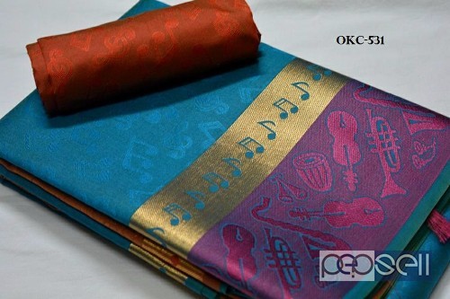  OKC-531 brand kora silk kanchipuram silk sarees price- rs750 each moq- 10pcs no singles wholesalenoncatalog.blogspot.in 2 
