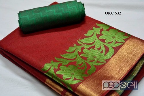  OKC-531 brand kora silk kanchipuram silk sarees price- rs750 each moq- 10pcs no singles wholesalenoncatalog.blogspot.in 5 