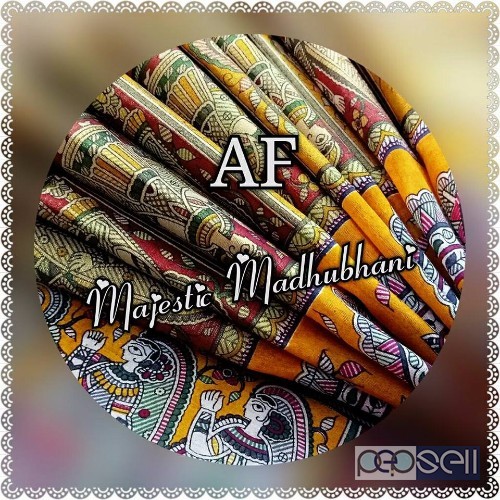 AF brand majestic madhubani printed tussar silk sarees at wholesale moq- 10pcs price- rs800 each no singles or retail wholesalenoncatalog.blogspot.in 0 
