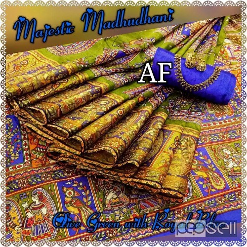 AF brand majestic madhubani printed tussar silk sarees at wholesale moq- 10pcs price- rs800 each no singles or retail wholesalenoncatalog.blogspot.in 4 