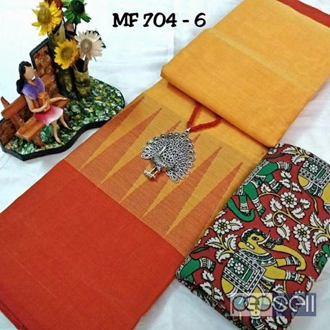 MF-704 brand chettinad cotton sarees non catalog at wholesale moq-10pcs no singles or retail price- rs750 each 0 