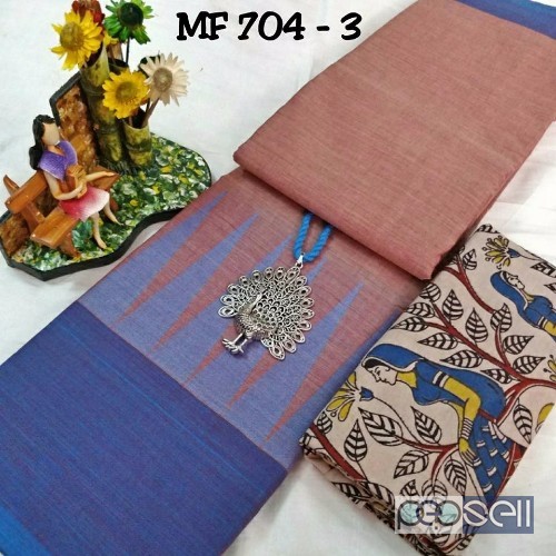 MF-704 brand chettinad cotton sarees non catalog at wholesale moq-10pcs no singles or retail price- rs750 each 1 