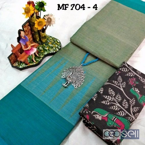 MF-704 brand chettinad cotton sarees non catalog at wholesale moq-10pcs no singles or retail price- rs750 each 3 