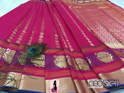 KB brand kancheepuram cotton silk sarees at wholesale moq- 10pcs price- rs800 each no singles or retail 1 