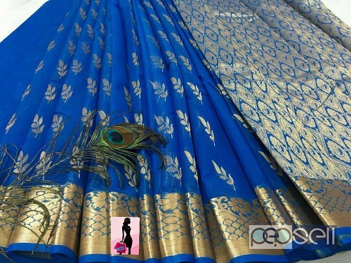KB brand kancheepuram cotton silk sarees at wholesale moq- 10pcs price- rs800 each no singles or retail 2 