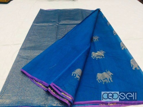 cotton silk elephant weaved sarees price- rs2000 each 5 