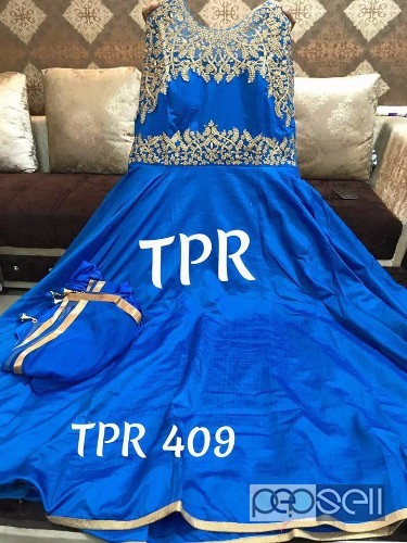 TPR brand collection silk designer gowns price- rs2500 size- 34-48 2 
