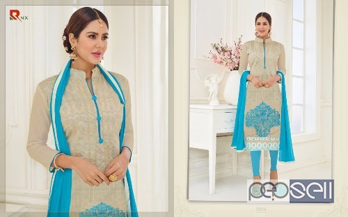 cotton embroidery churidar dressmaterials from rishabh nx supriya at wholesale moq- 12pcs no singles 2 