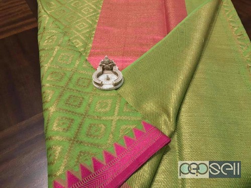 elegant kota mercerised zari weaving sarees with running blouse 0 