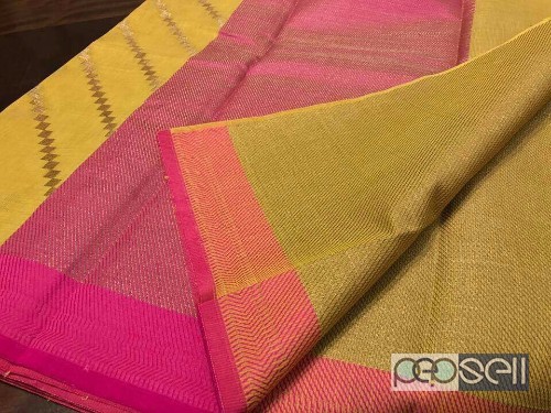 elegant kota mercerised zari weaving sarees with running blouse 3 