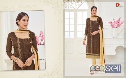 elegant rishab nx supriya cotton embroidery suits with nazneen dupatta available 0 