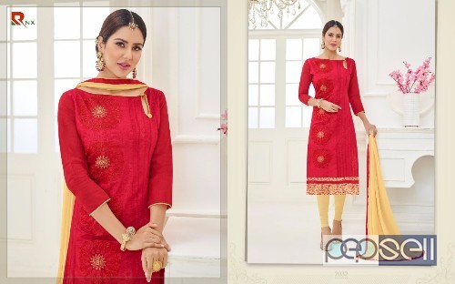 elegant rishab nx supriya cotton embroidery suits with nazneen dupatta available 1 