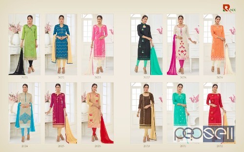elegant rishab nx supriya cotton embroidery suits with nazneen dupatta available 5 