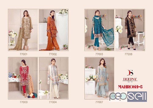 elegant deepsy mahrosh 5 georgette pakistani suits with nazneen dupatta 4 