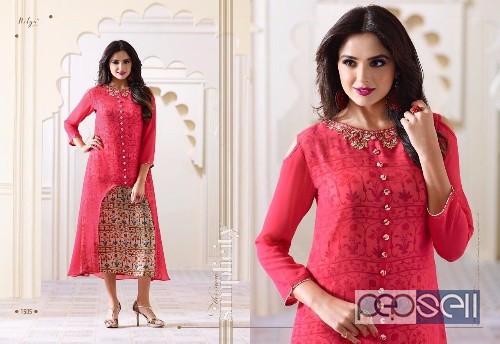 georgette kurtis from lt 1501 series catalog at wholesale moq- 12pcs no singles size- m to 3xl 0 