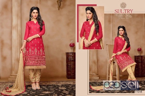 elegant kapil jhankar cotton embrodiered suits with nazneen dupatta available 2 