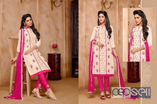 elegant kapil jhankar cotton embrodiered suits with nazneen dupatta available 4 
