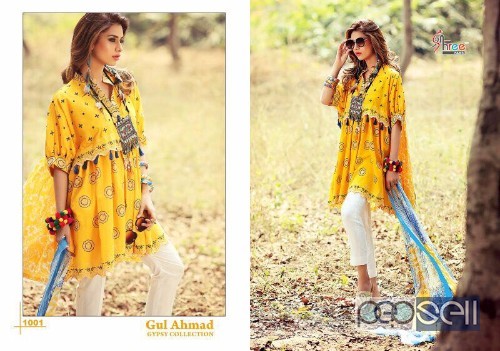 elegant shree fab gul ahmed cotton pakistani suits with chiffon dupatta available 2 
