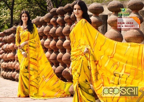 georgette printed sarees from sanskar suhane pal vol13 at wholesale moq- 18pcs no singles 1 