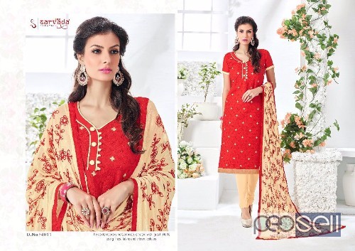 elegant sarvada cotton embroidery suits with nazneen dupatta available 3 