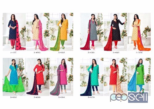 elegant sarvada cotton embroidery suits with nazneen dupatta available 4 