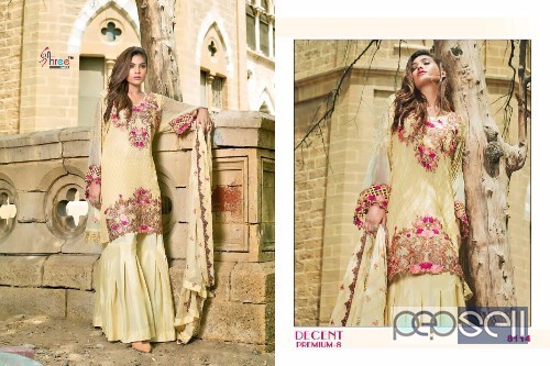 elegant shree fabs decent premium vol 8 georgette pakistani suits available 1 
