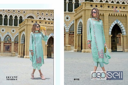 elegant shree fabs decent premium vol 8 georgette pakistani suits available 4 
