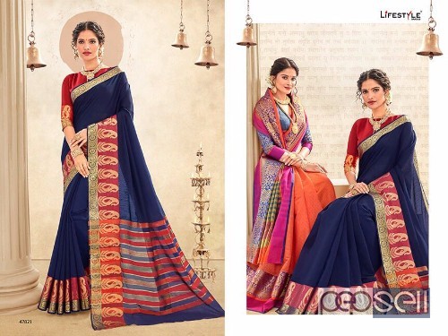 elegant lifestyle vaidehi weaving silk sarees with blouse piece available 4 