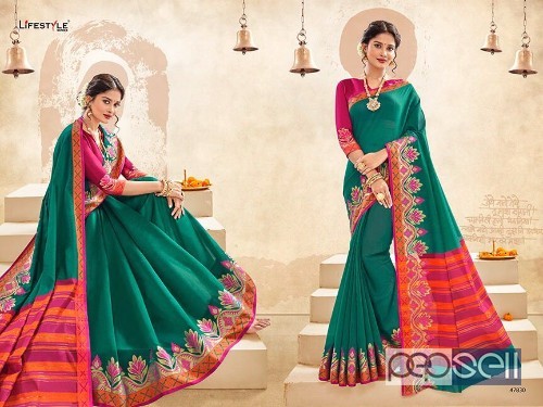 elegant lifestyle vaidehi weaving silk sarees with blouse piece available 5 