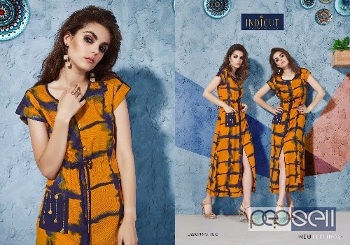 elegant indicut glamour rayon printed fashionable kurtis available 4 